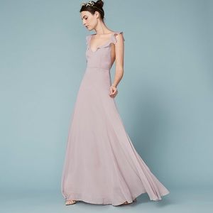 Reformation Isabella dress in waterlilly